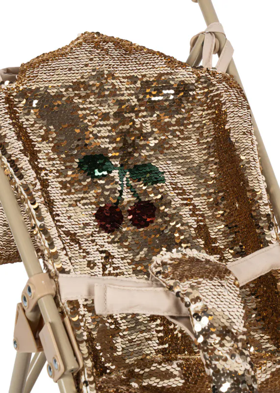Dukkevogn Stroller - Sparkly Cherry