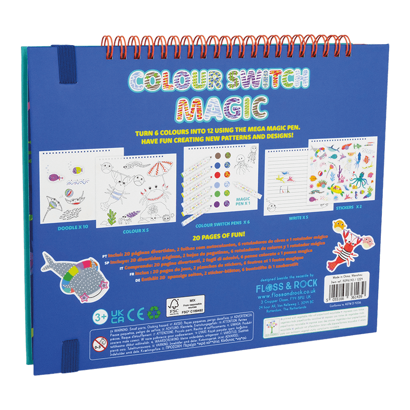 Magisk Fargeleggingsbok, Ocean - Floss & Rock